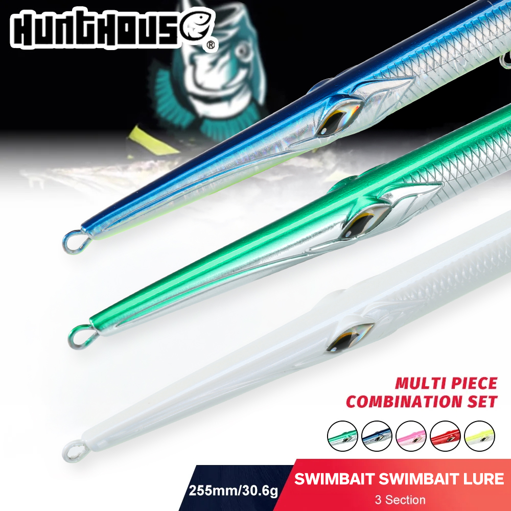Fishing Lure Topwater - Hunthouse 3PCS Swimbait 255 Pencil Fishing