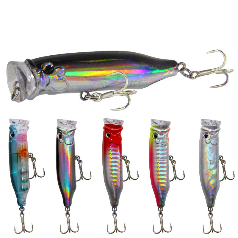 Fishing Lure Topwater - 5Pcs Topwater Popper Fishing Lures 7cm