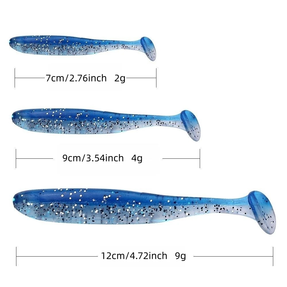 10Pcs/Bag 70mm 90mm 120mm Swim - Fishing Lure Soft Plastic review and price