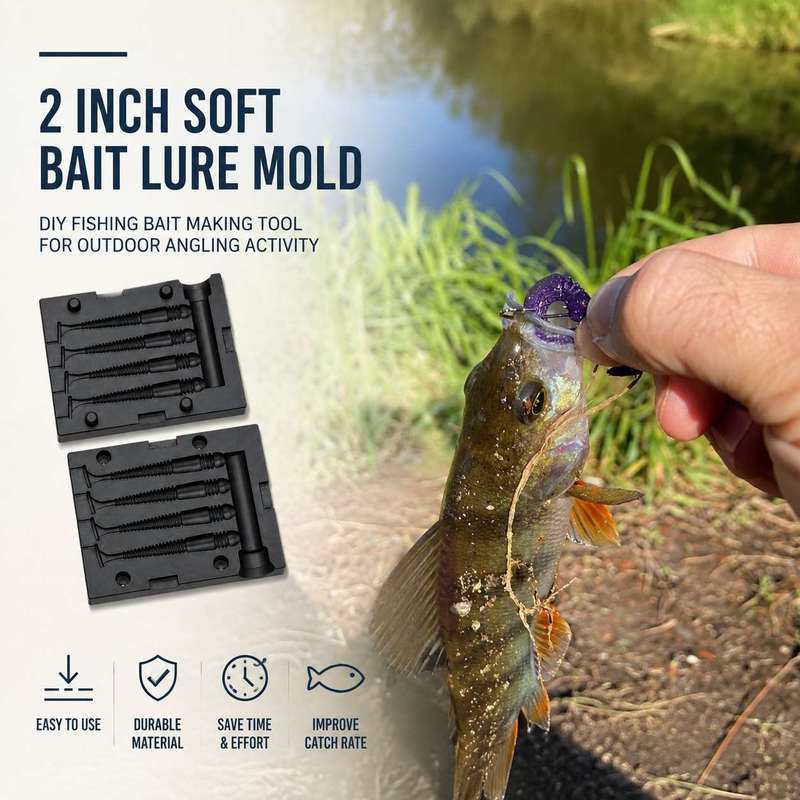 2 Inch Soft Bait Lure Mold DIY - Fishing Lure Kit review and price