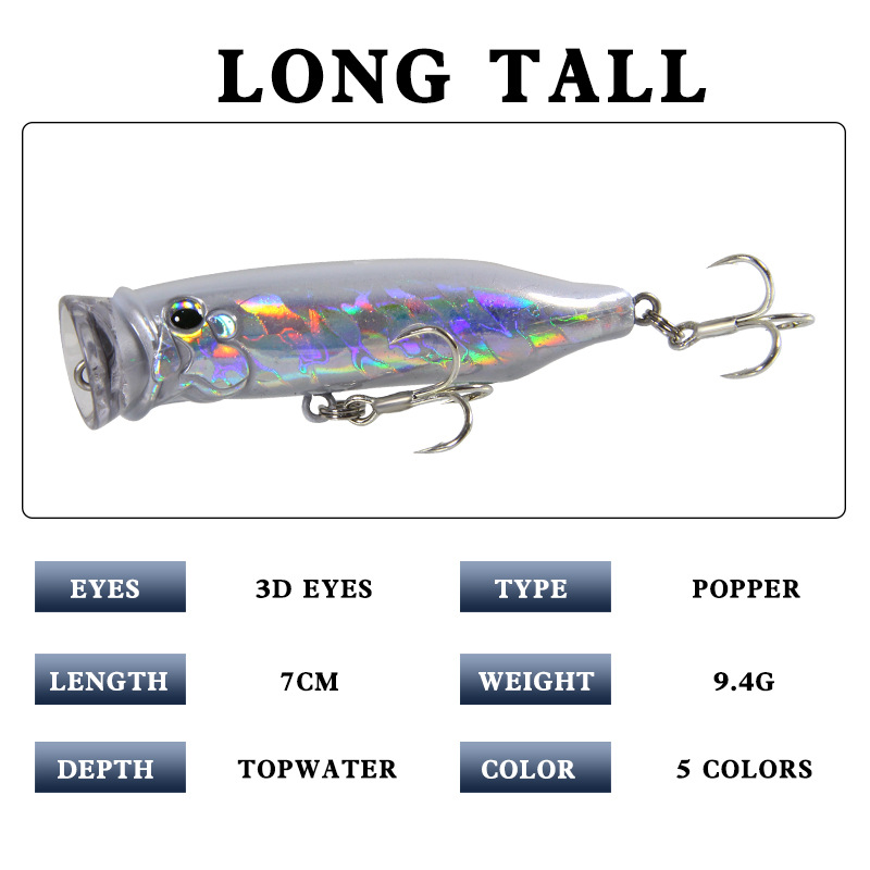 5Pcs Topwater Popper Fishing L - Fishing Lure Topwater review and price